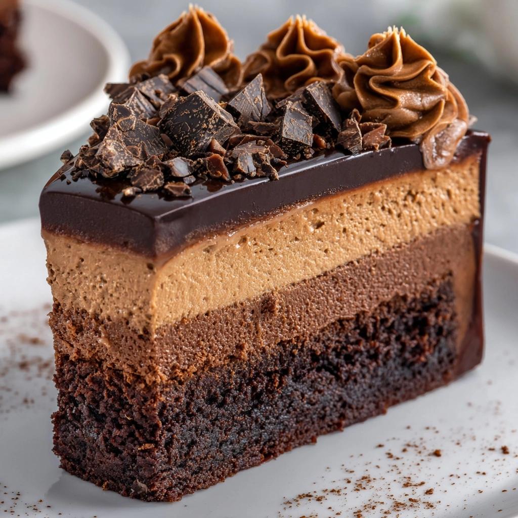 Dark Chocolate Mousse Cake Recipe - Recipe Image