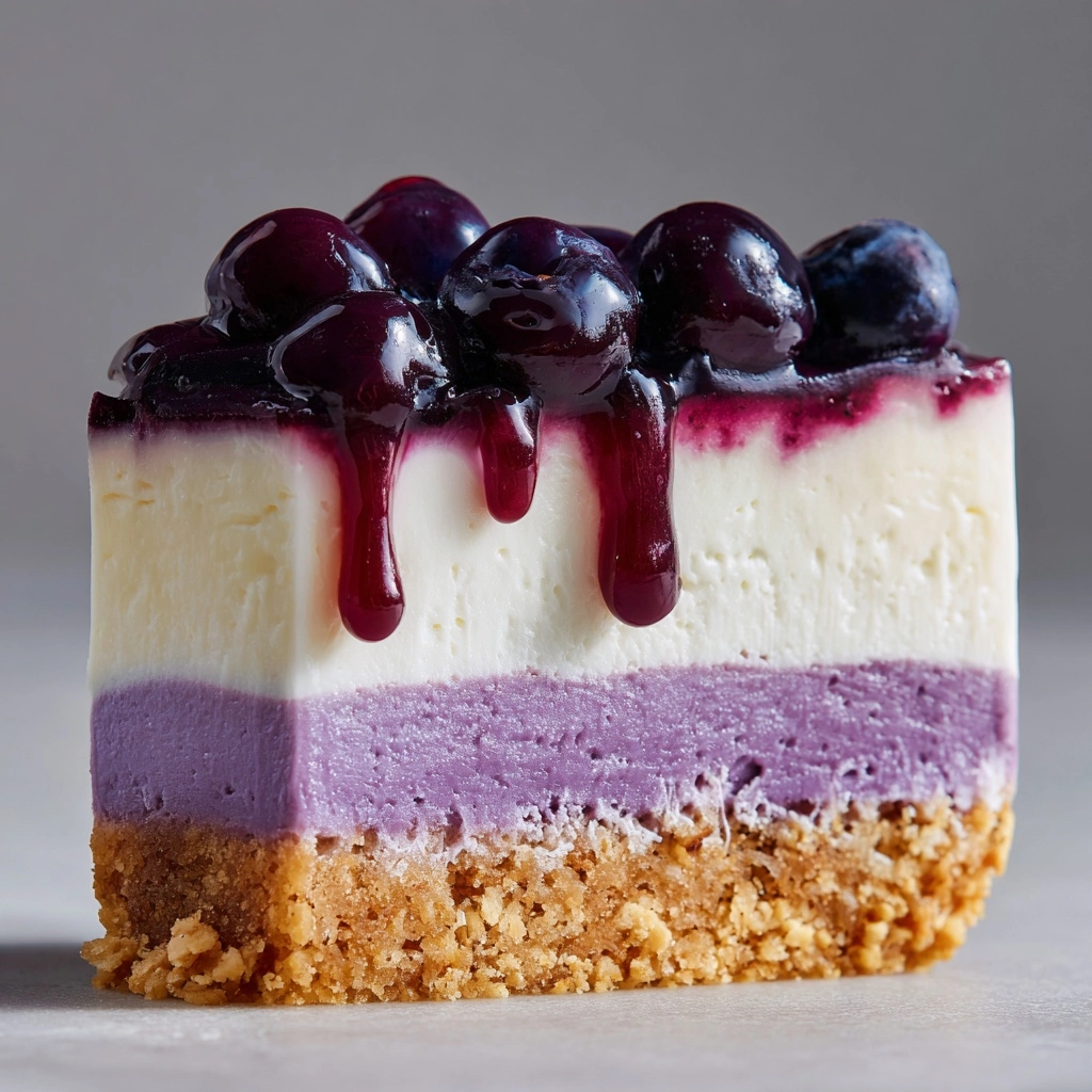 No-Bake Blueberry Cheesecake Recipe - Recipe Image