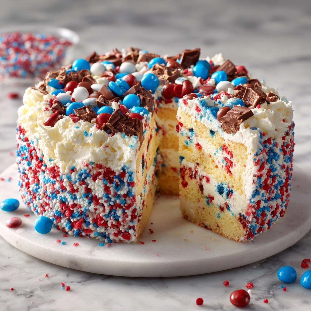 Fireworks Sugar Cookie Cake Recipe - Recipe Image