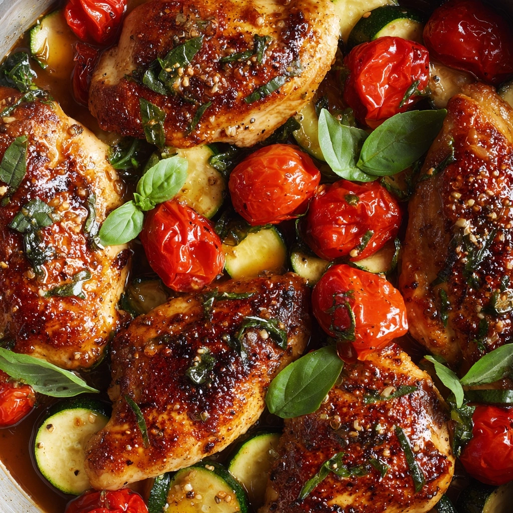 The Balsamic Chicken with Roasted Veggies Recipe - Recipe Image