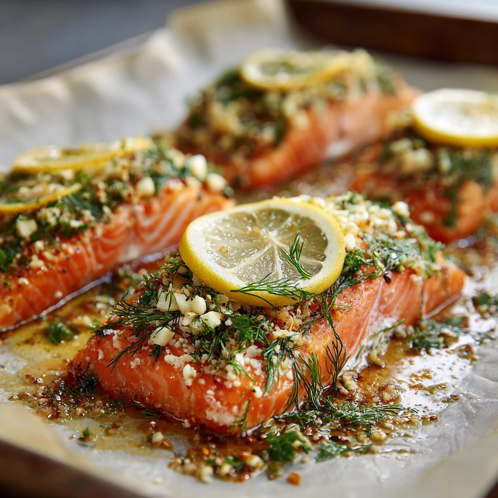 Salmon with Lemon and Dill Recipe - Recipe Image