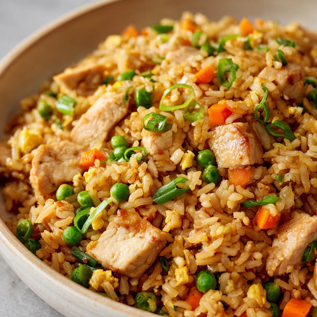 Easy Chicken Fried Rice Recipe - Recipe Image