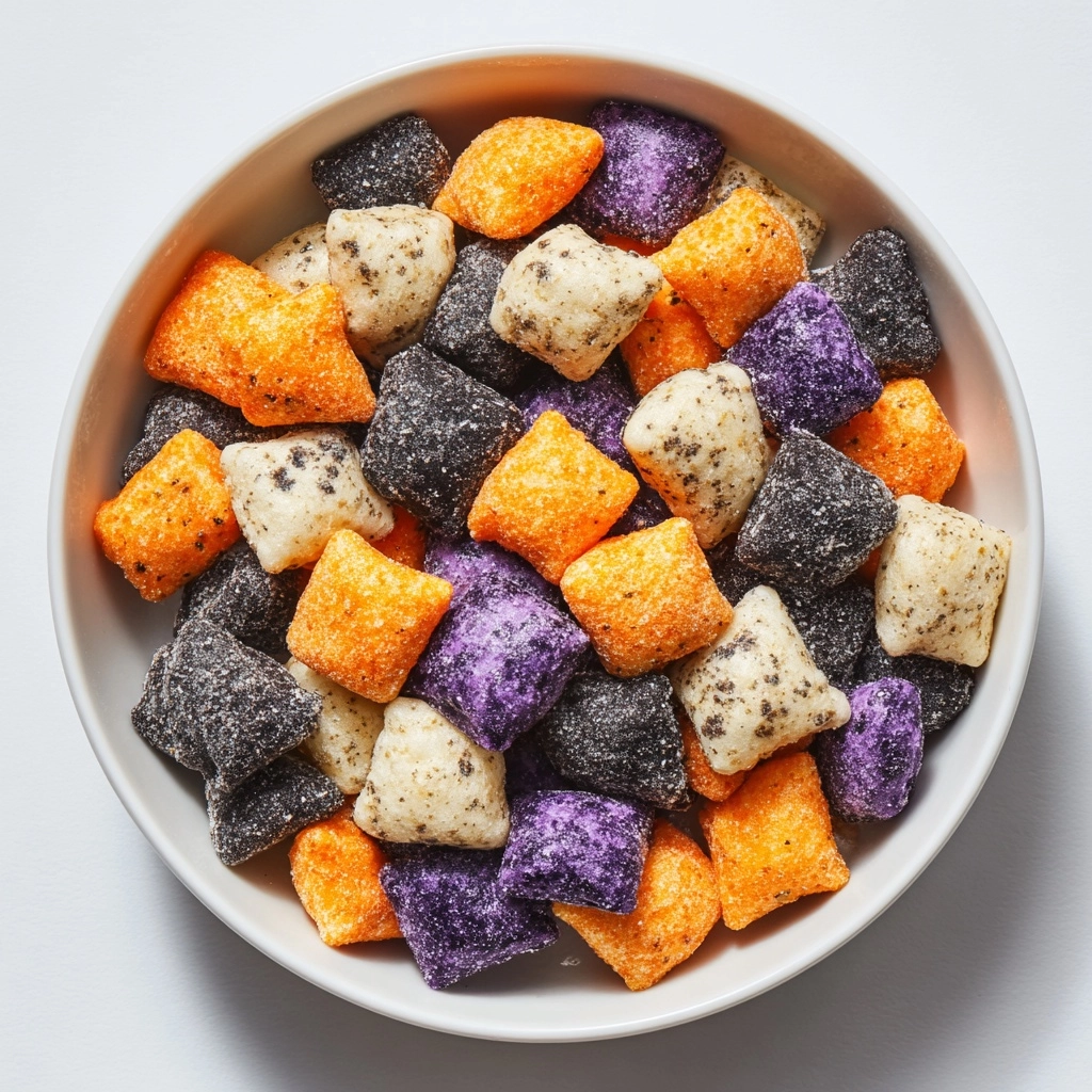 Halloween Muddy Buddies Snack Mix Recipe - Recipe Image