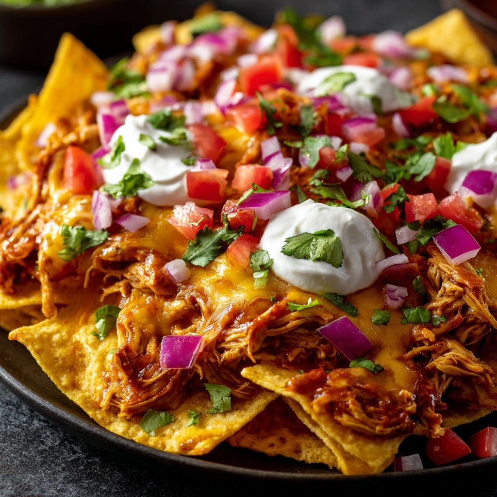 BBQ Chicken Nachos Recipe - Recipe Image