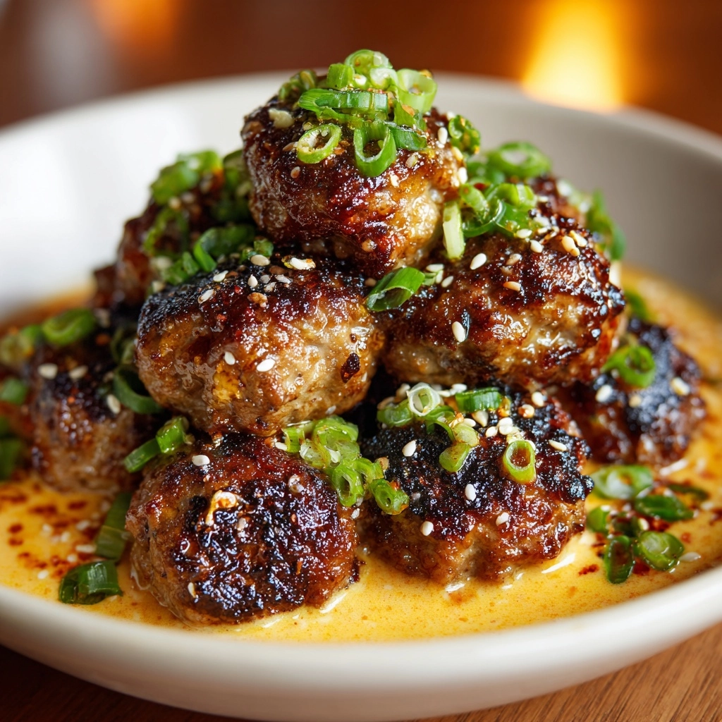 Korean BBQ Meatballs with Spicy Mayo Dip to Delight! Recipe - Recipe Image