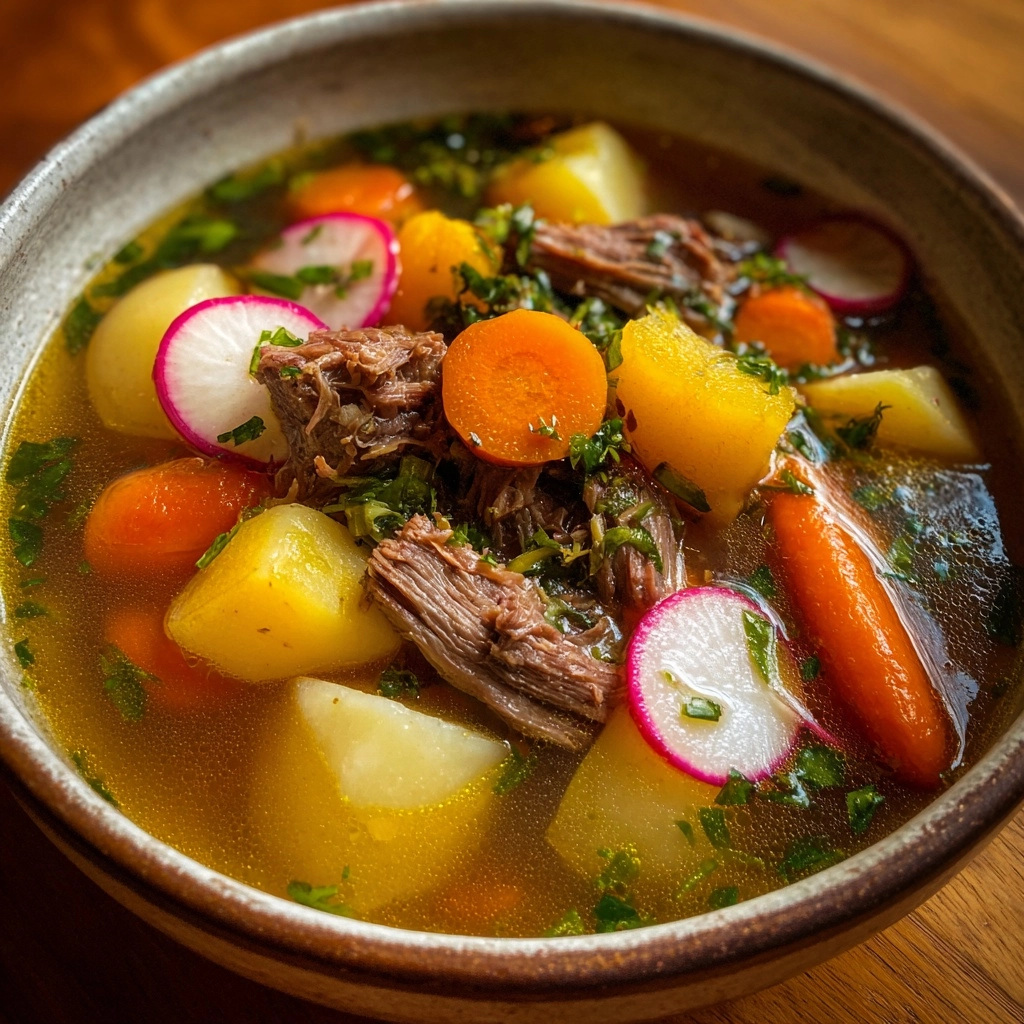 Beef Soup with Carrots and Radish Recipe - Recipe Image