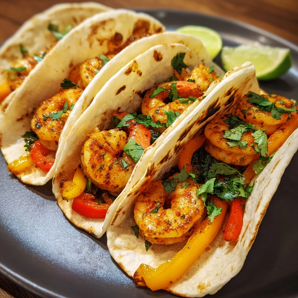 Crock Pot Fire Roasted Shrimp Tacos Recipe - Recipe Image