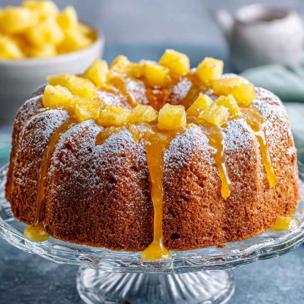 Pineapple Cream Cheese Pound Cake Recipe - Recipe Image