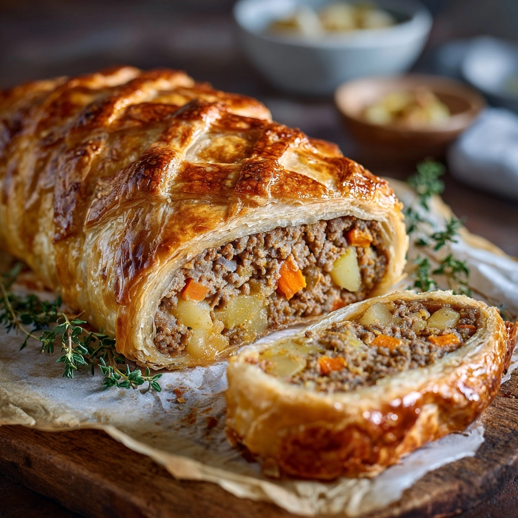 Minced Beef Wellington Recipe - Recipe Image
