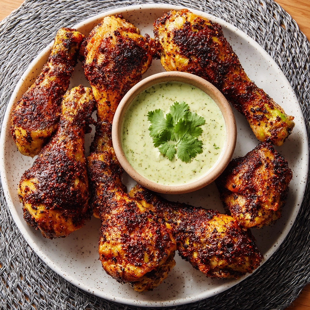 Peruvian-Style Roast Chicken with Green Sauce Recipe - Recipe Image