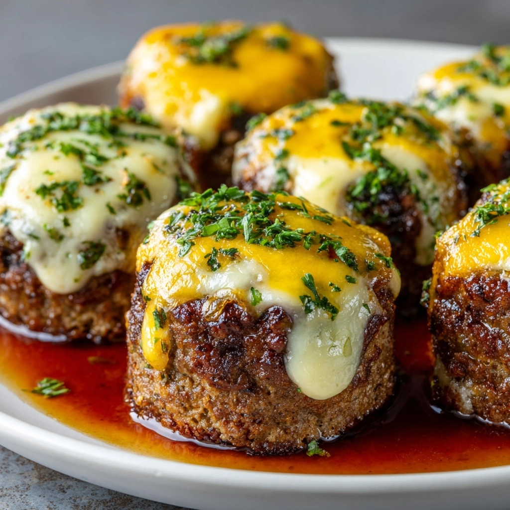 Cheesy Stuffed Meatloaf Bites Recipe - Recipe Image