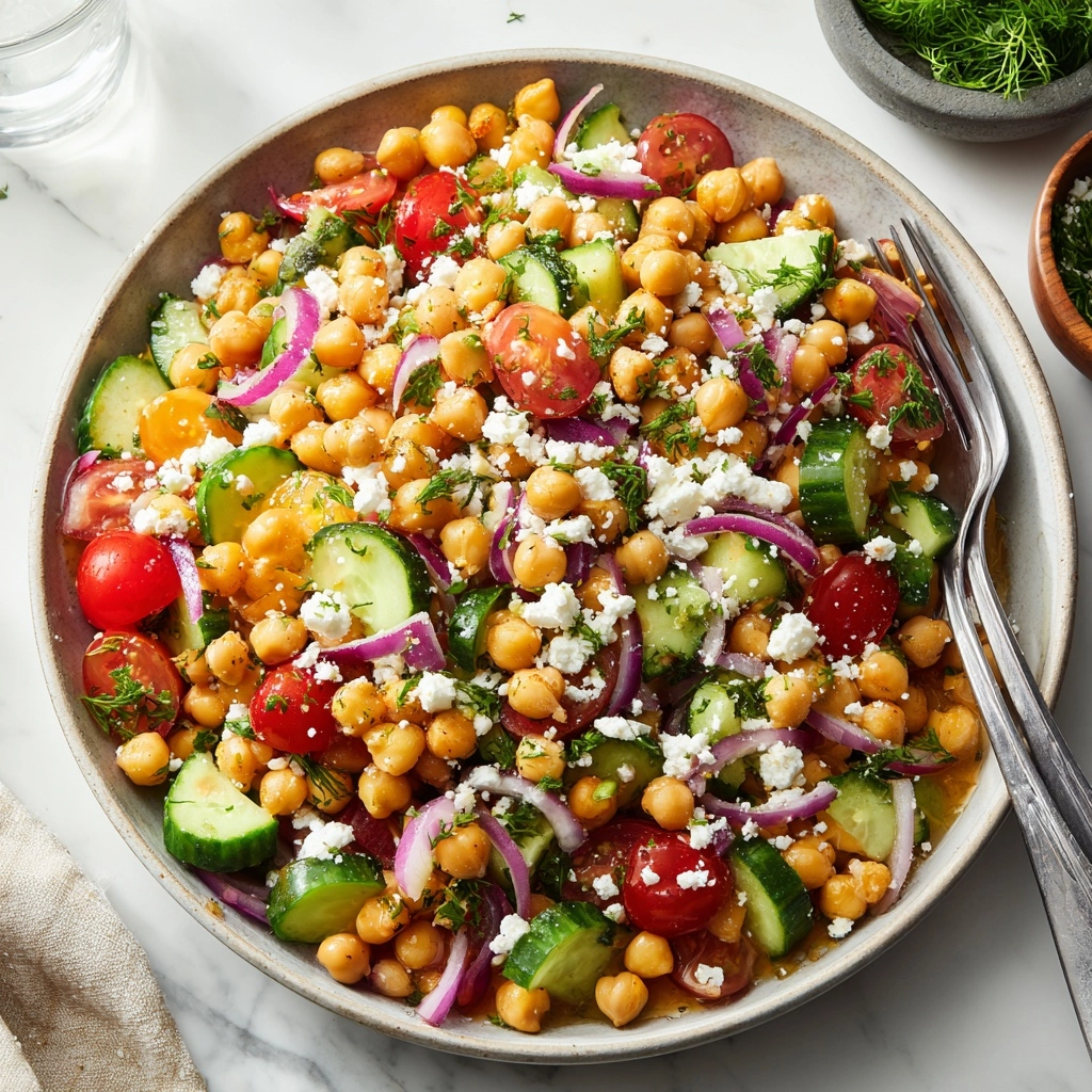 Mediterranean Chickpea Salad Recipe - Recipe Image