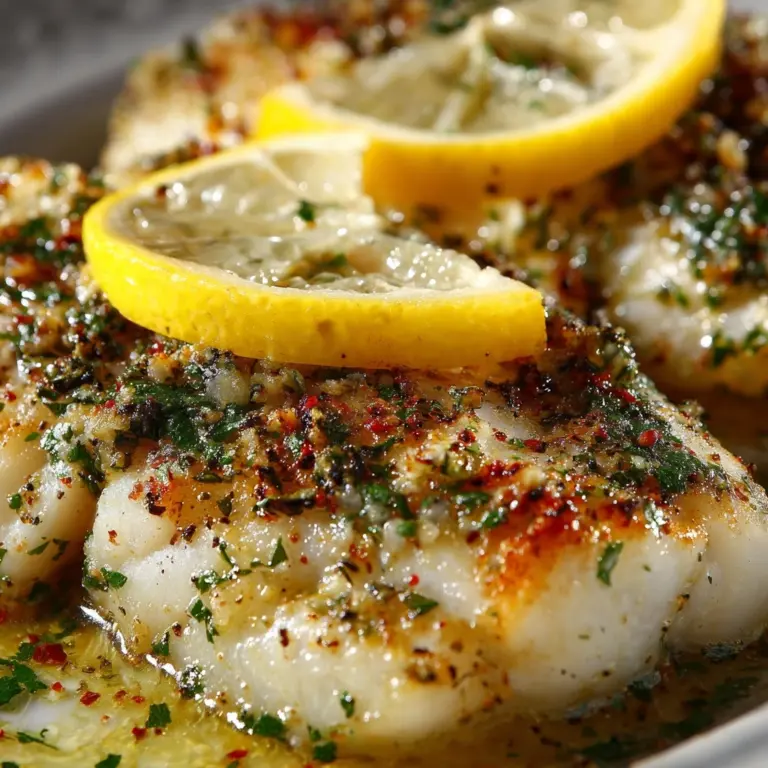 Lemon Butter Garlic Fish Recipe