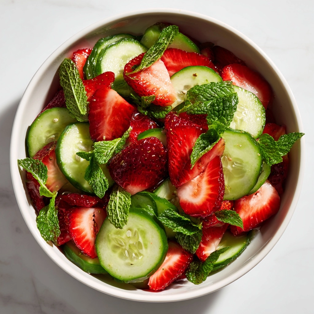 Cucumber Strawberry Salad Recipe