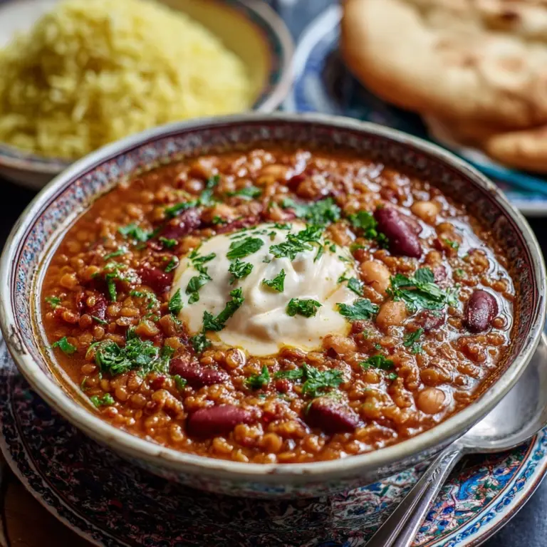 Mujaddara bi Fasolia Recipe