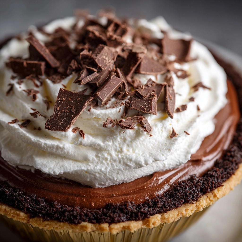 Old-Fashioned Chocolate Pudding Pie Recipe - Recipe Image
