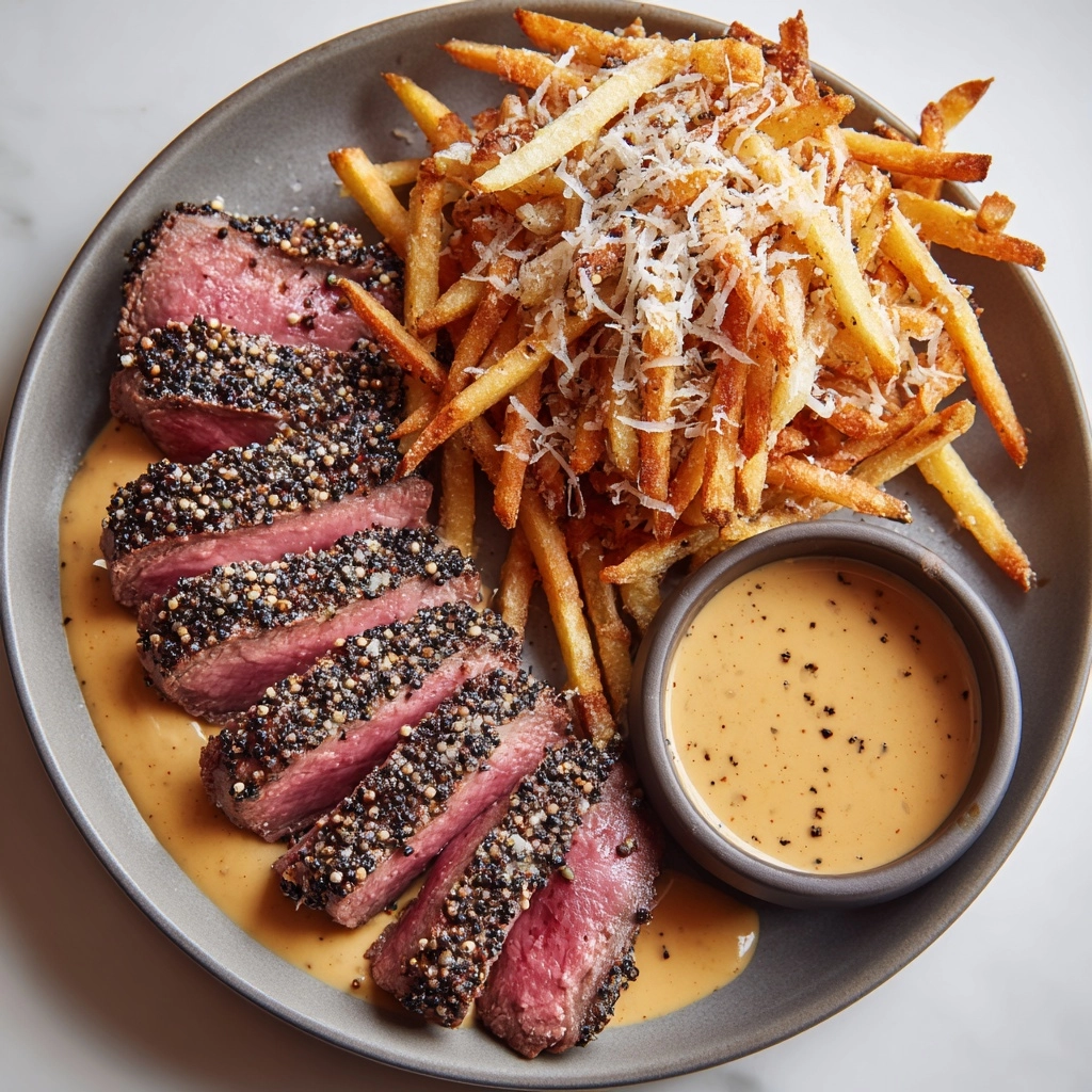 Steak Frites Au Poivre Recipe - Recipe Image