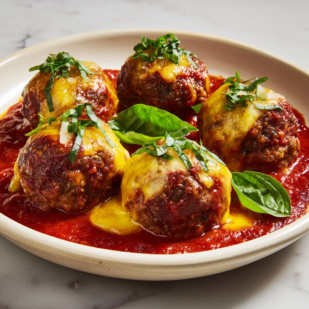 Chicken Parm Meatballs Recipe - Recipe Image