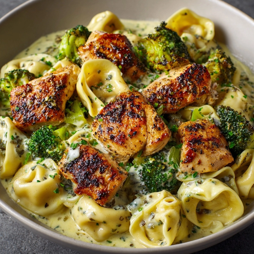 Garlic Parmesan Chicken Tortellini Recipe - Recipe Image