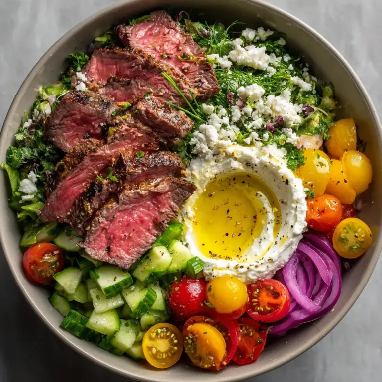 Mediterranean Steak Bowls Recipe