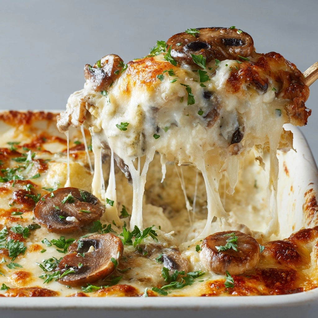 Creamy Stuffed Mushroom Dip Recipe - Recipe Image