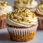 Luscious Pistachio Cupcakes with Vanilla Buttercream Frosting Recipe