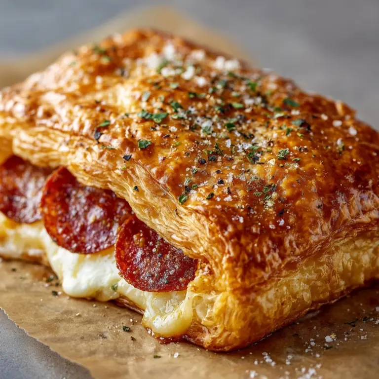Easy Mozzarella Pepperoni Croissant Rolls Recipe