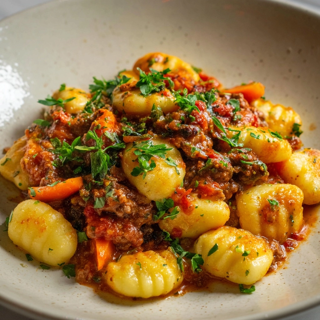 Gnocchi Bolognese Recipe - Recipe Image