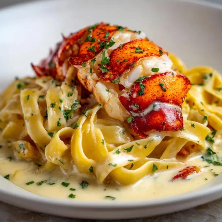 Cajun Seafood Alfredo with Lobster, Crab & Salmon Recipe