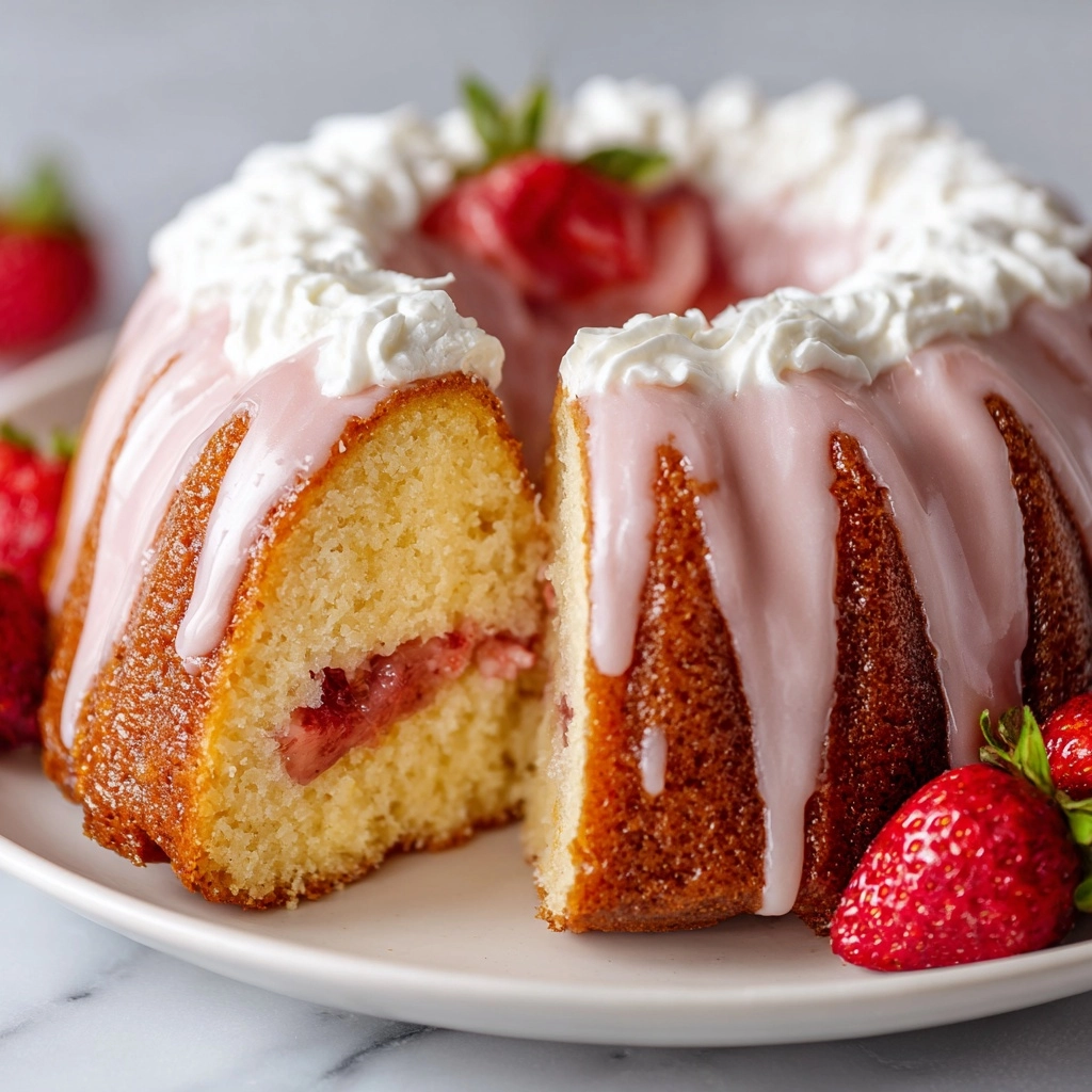 Strawberry Buttermilk Pound Cake Recipe - Recipe Image