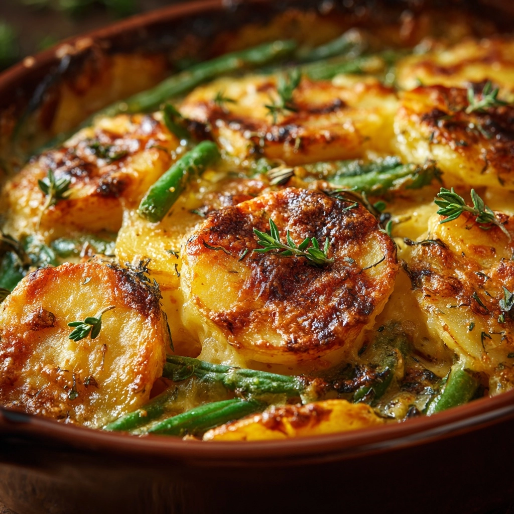 Green Bean and Potato Casserole Recipe - Recipe Image