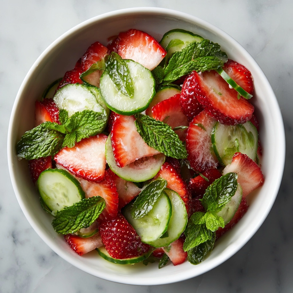 Cucumber Strawberry Salad Recipe - Recipe Image