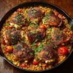 One-Pot Italian Tomato Chicken and Rice Recipe