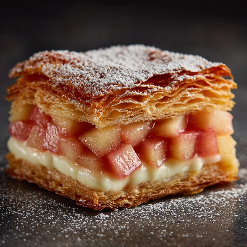 Rhubarb Cream Cheese Puff Pastries Recipe - Recipe Image
