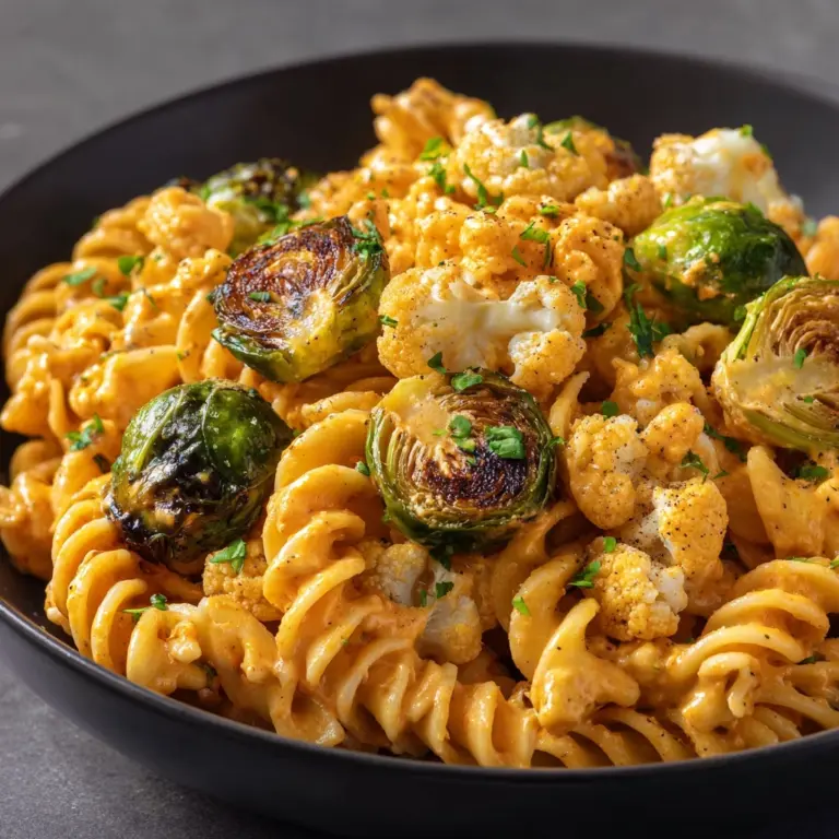 Pumpkin Mac and Cheese with Roasted Veggies Recipe