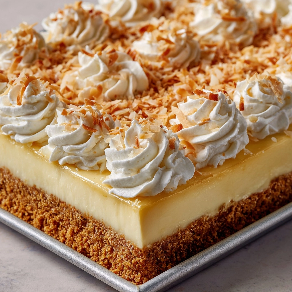 Coconut Cream Poke Cake Recipe - Recipe Image