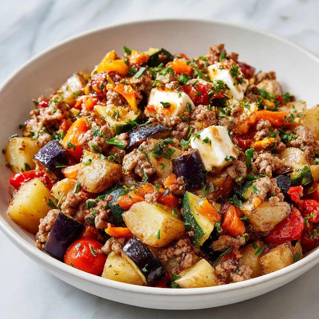 Mediterranean Ground Beef Stir-Fry Recipe