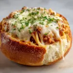 Easy Cheesy Bread Bowl Spaghetti Recipe Delight Recipe