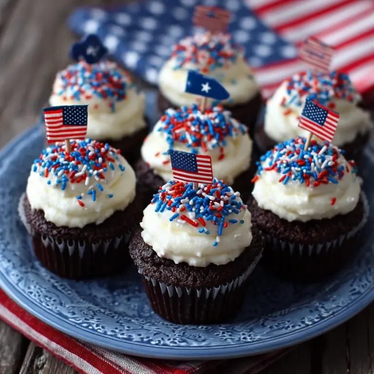 Patriotic Brownie Bombs Recipe