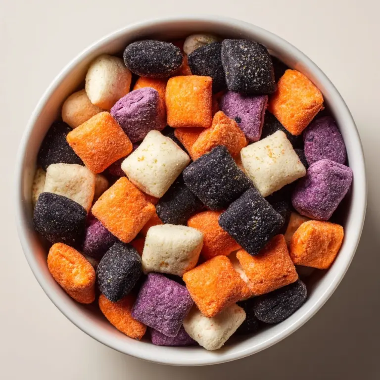 Halloween Muddy Buddies Snack Mix Recipe