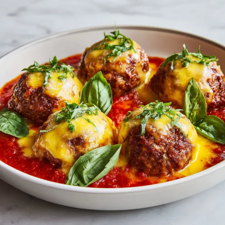 Chicken Parm Meatballs Recipe