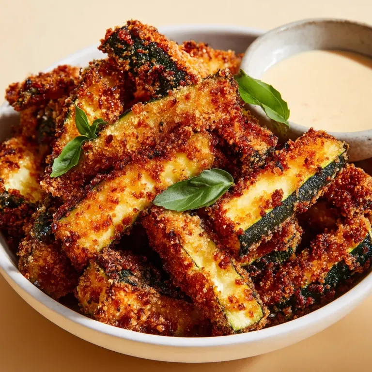 Crispy Low Calorie Air Fryer Zucchini Fries Recipe