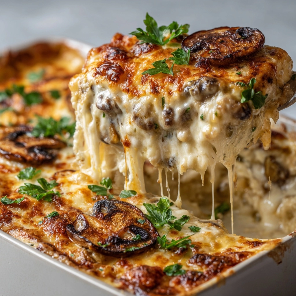Creamy Stuffed Mushroom Dip Recipe