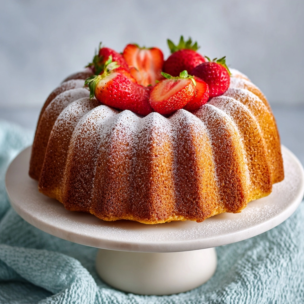 Strawberry Cheesecake Bundt Cake Recipe - Recipe Image