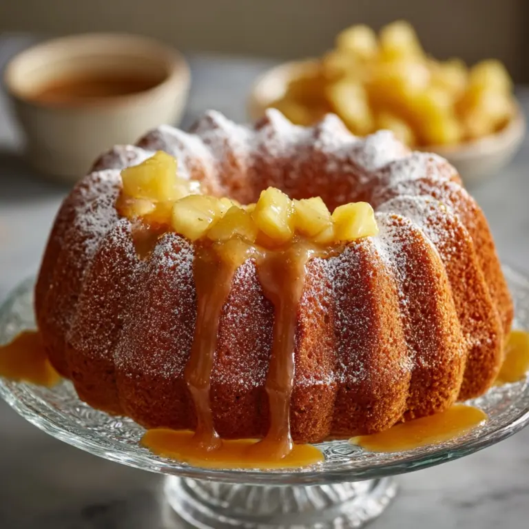 Pineapple Cream Cheese Pound Cake Recipe