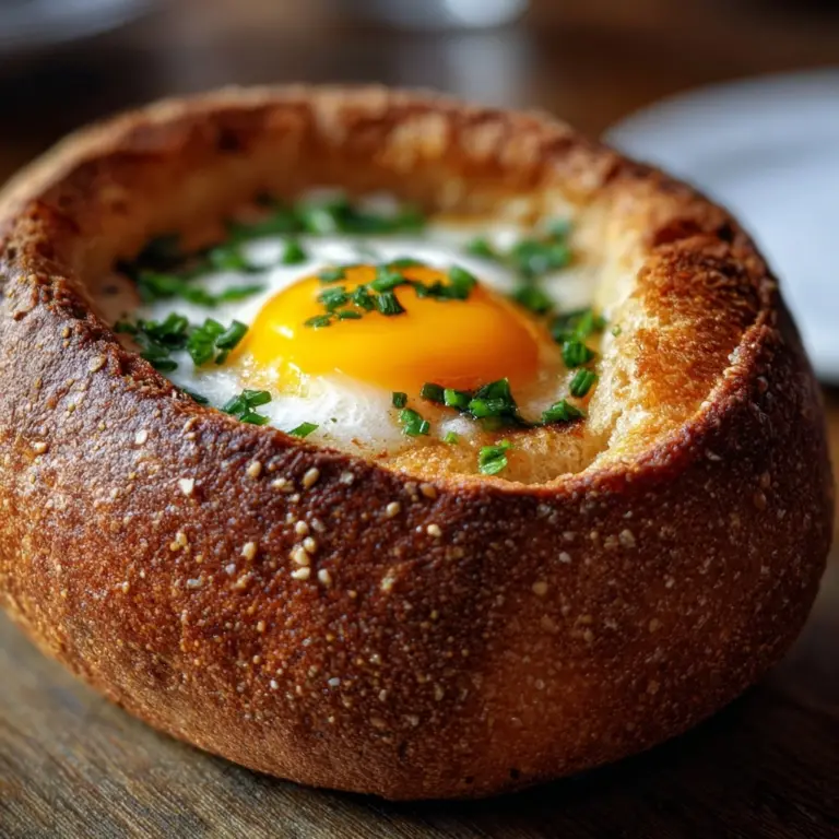 Breakfast Bagel: Egg in the Hole Recipe