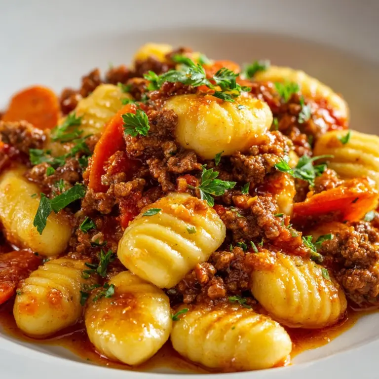 Gnocchi Bolognese Recipe