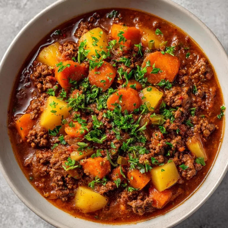 Ground Beef Stew Recipe
