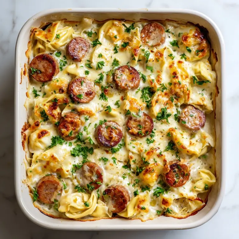 Crockpot Pierogi Casserole with Kielbasa Recipe