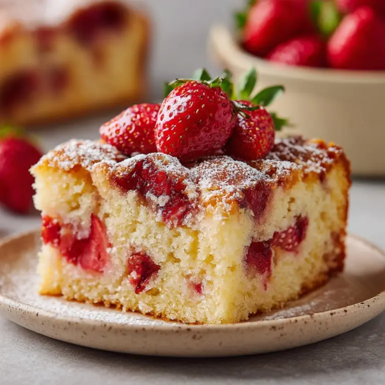 French Strawberry Cake Recipe